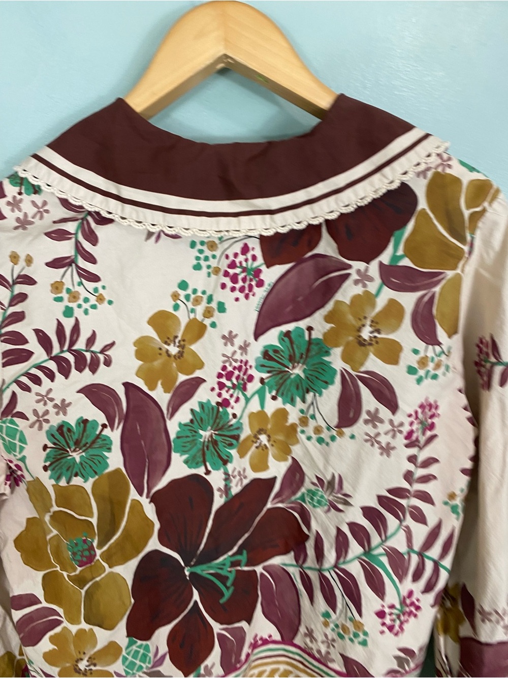 Farm Rio Anthropologie Florisbela Button Down Top Medium Floral - Picture 5 of 6